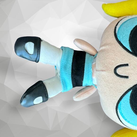 Lot Of 2 POWER PUFF GIRLS STUFFED PLUSH DOLL BLOSSOM - BUBBLES - Picture 8 of 11